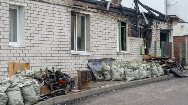 Professional Emergency Fire Cleanup technician working in High Bridge, WA